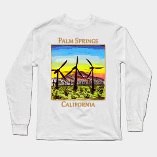 Wind Generators in Palm Springs California Long Sleeve T-Shirt